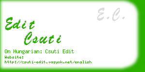 edit csuti business card